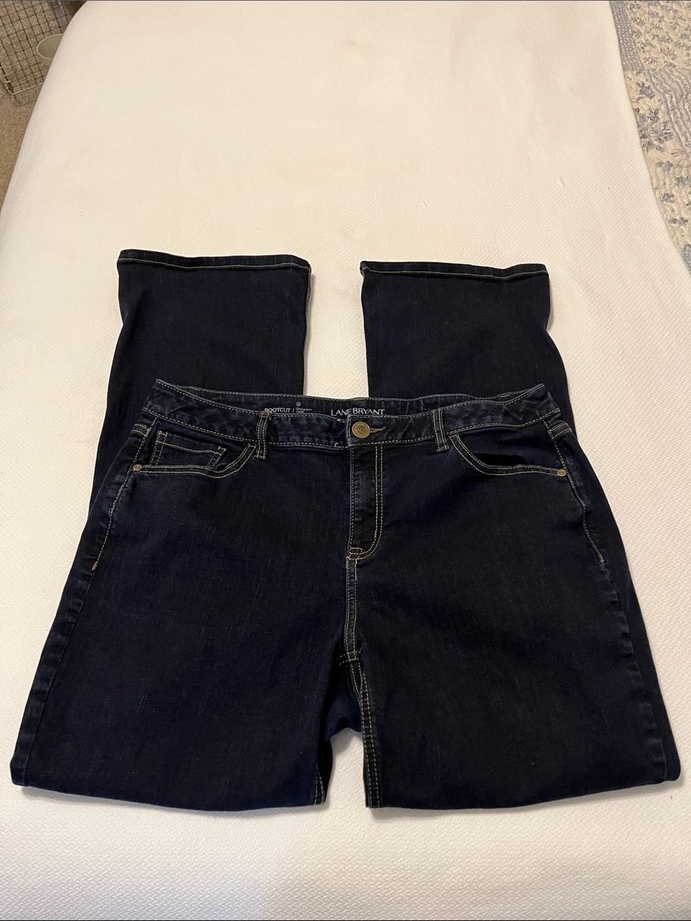 Lane Bryant Genius Fit Dark Indigo Bootcut Jeans